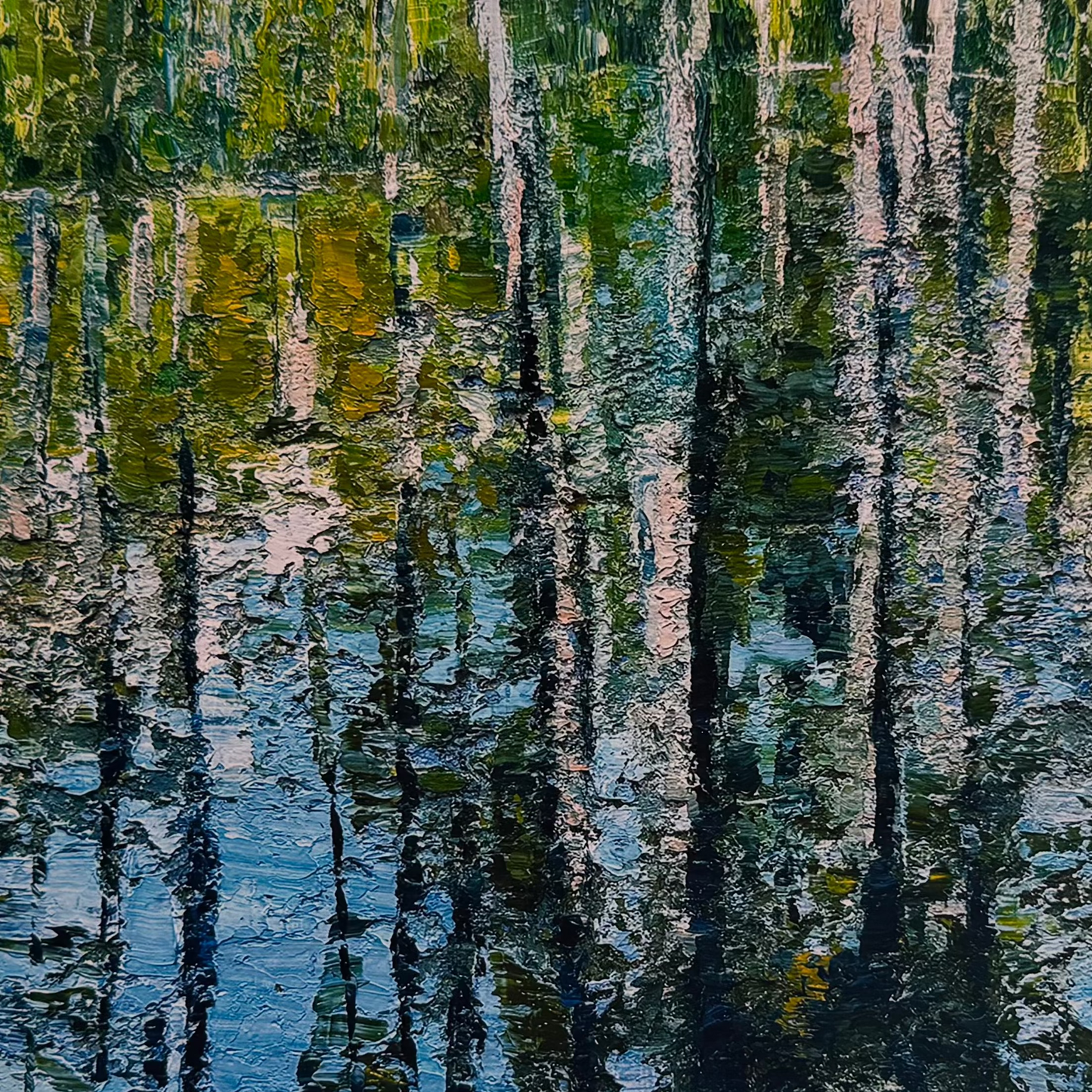 Detail of Fine art print of “Cypress Gardens Reflection” by Maria-Victoria Checa.