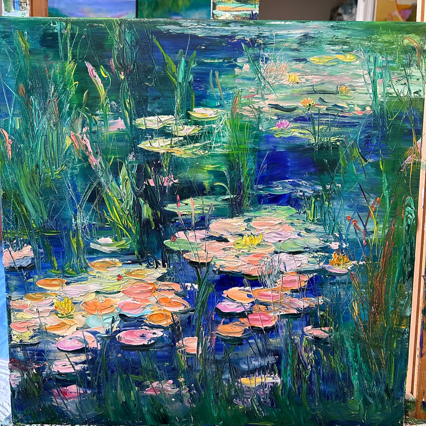 Waterllly Pads, OIL, 20" x 20"