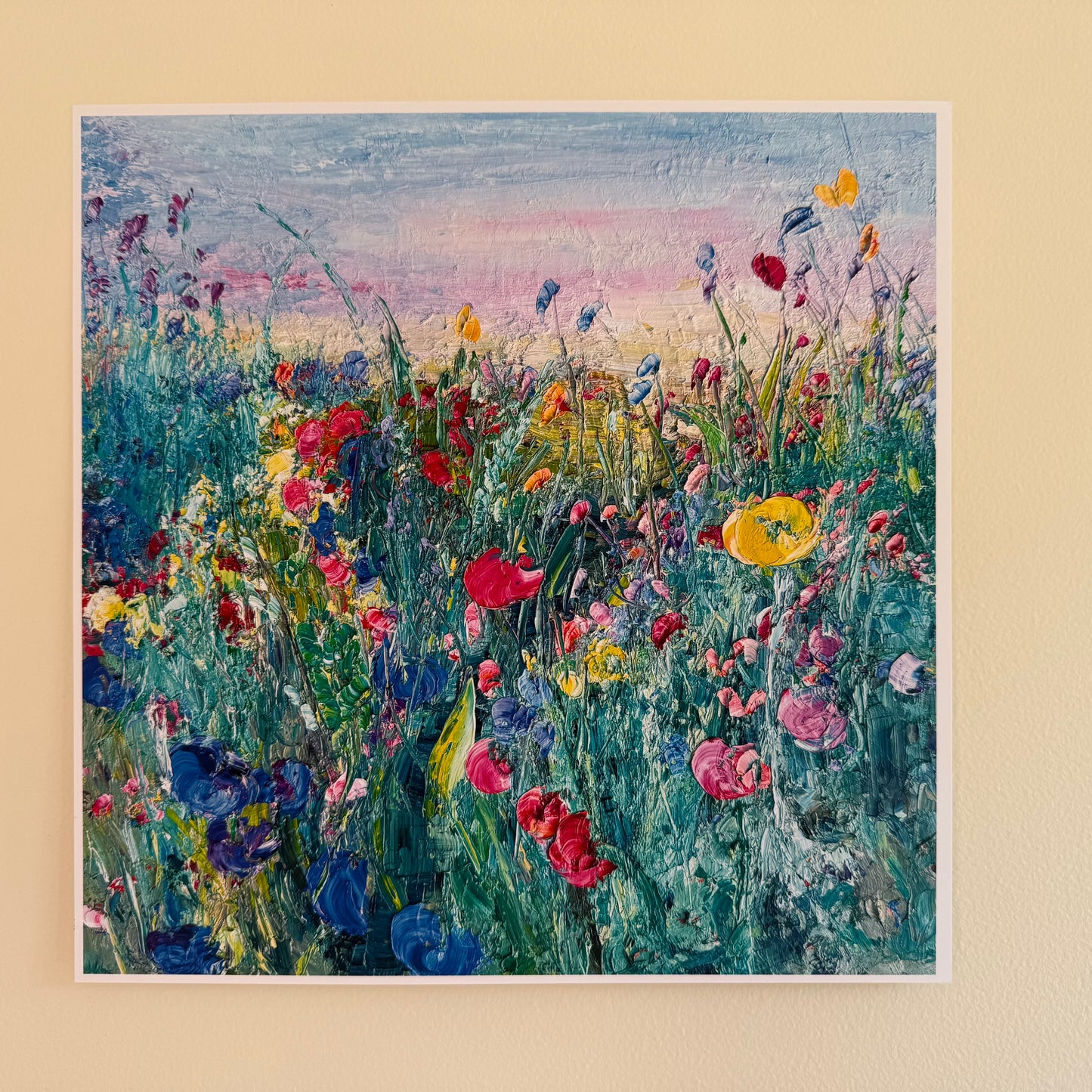 Flower Field At Dawn