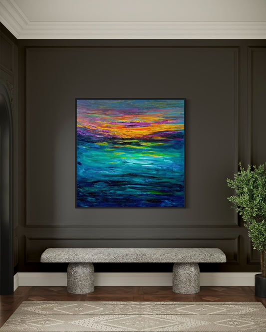 Sunset At Sea Prints