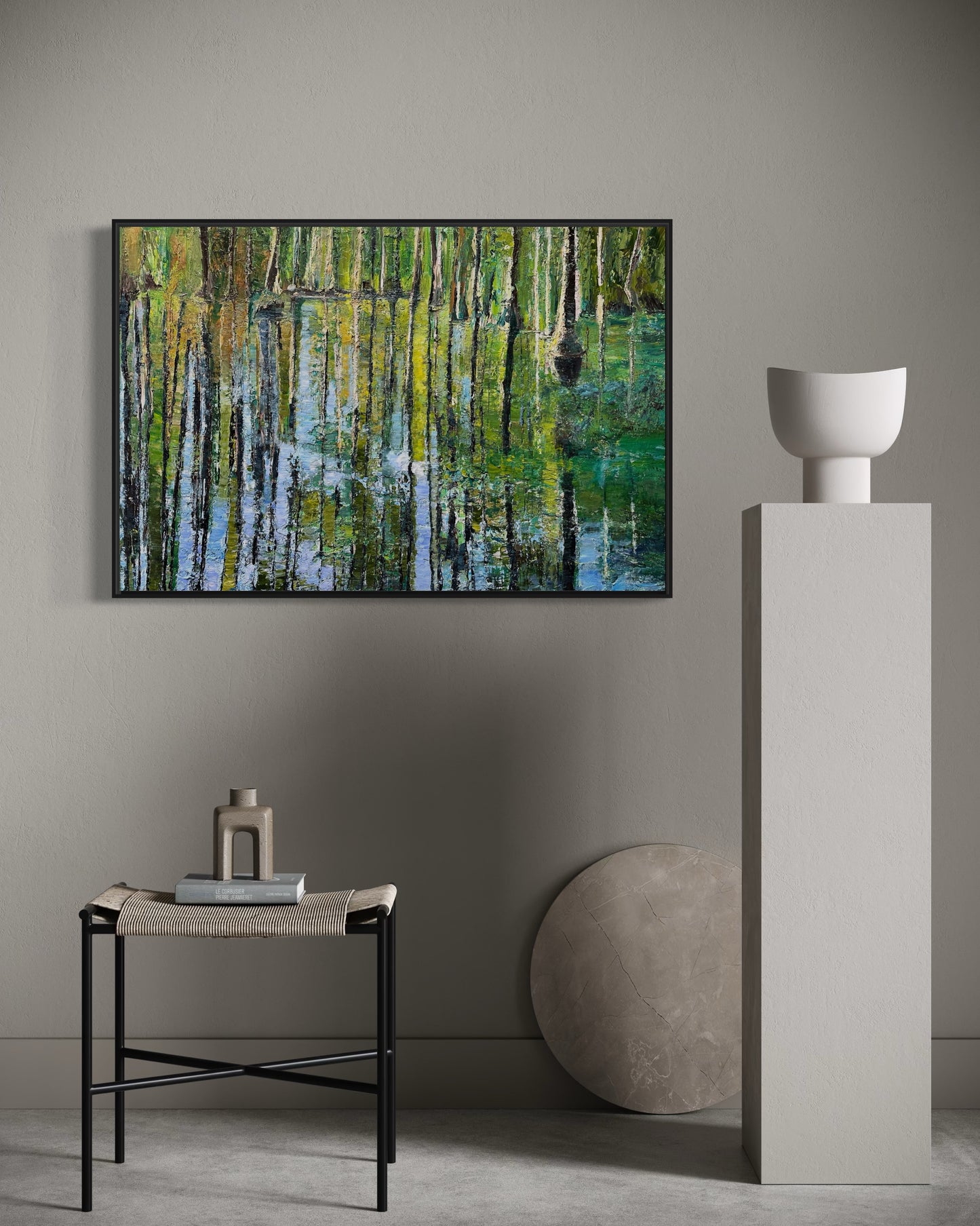 Cypress Gardens Reflection Painting, 24" x 36"