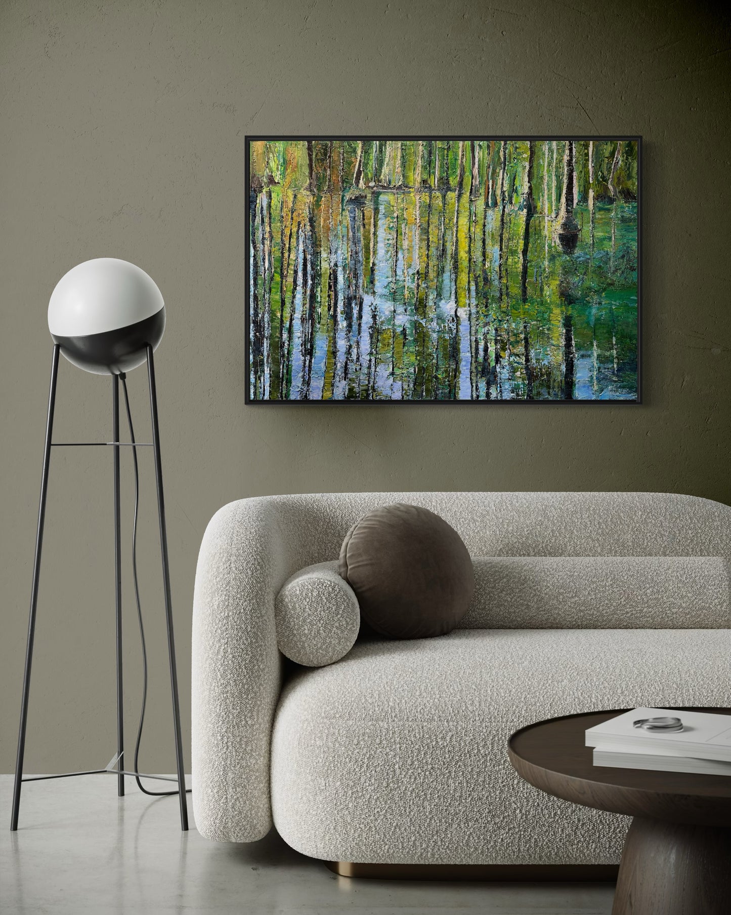 Cypress Gardens Reflection Painting, 24" x 36"