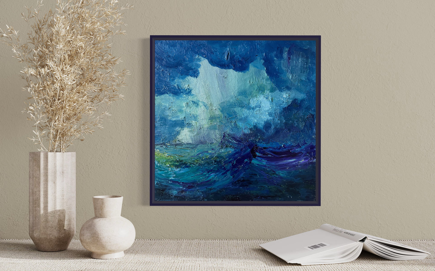 Storm at Sea, OIL, 16” x 16”