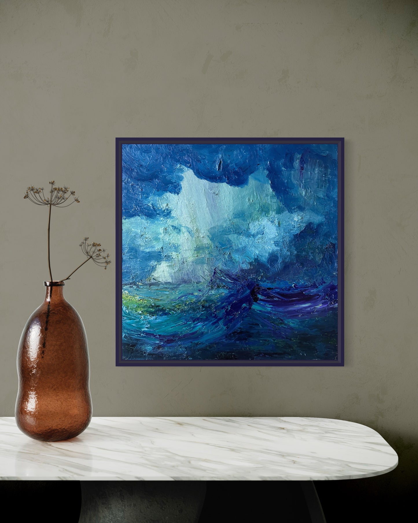 Storm at Sea, OIL, 16” x 16”