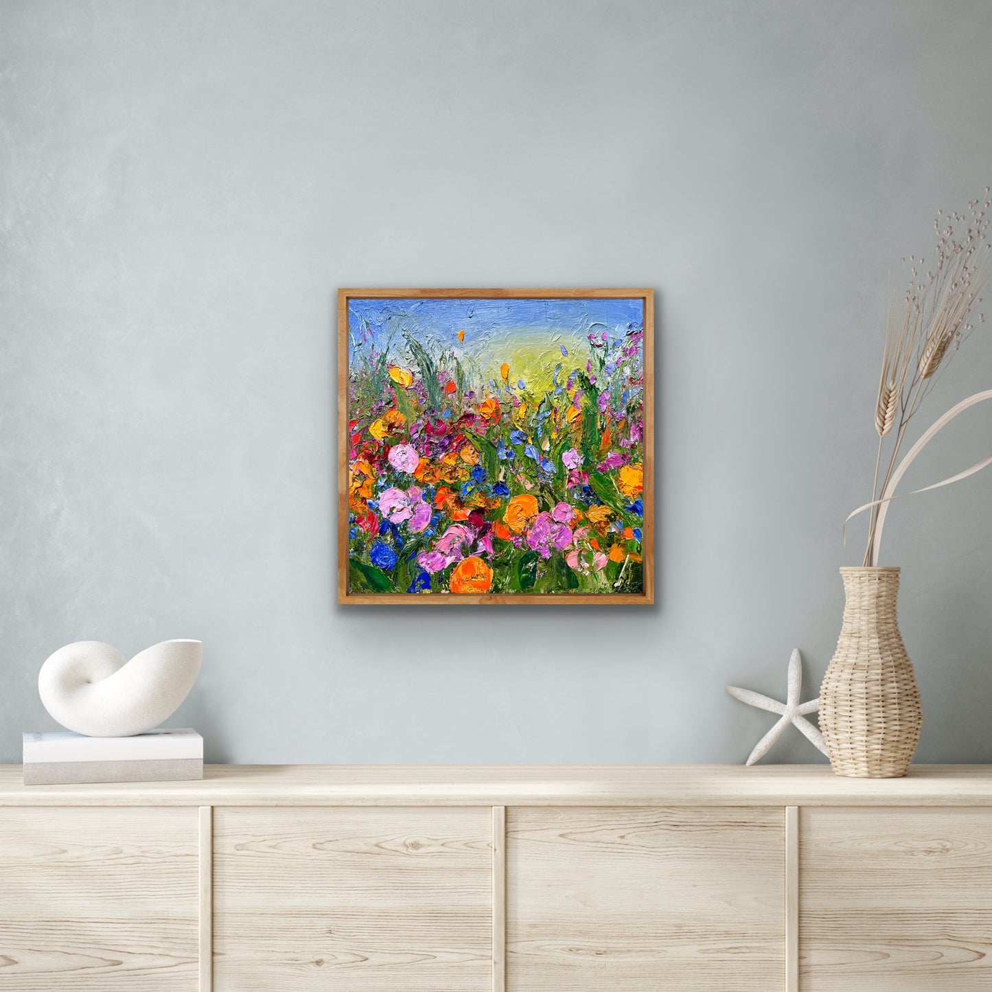 Fleurs Sauvages, OIL, 16" x 16"
