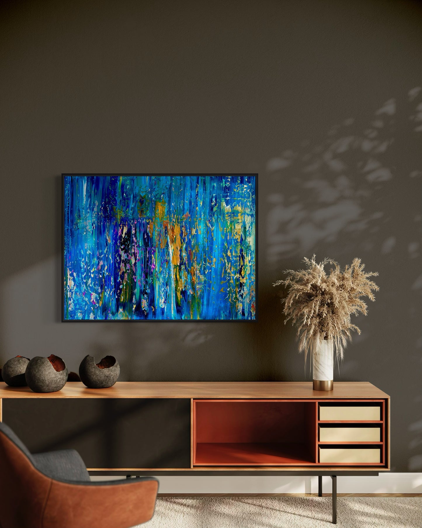 WATER REFLECTION, OIL, 30" x 40"
