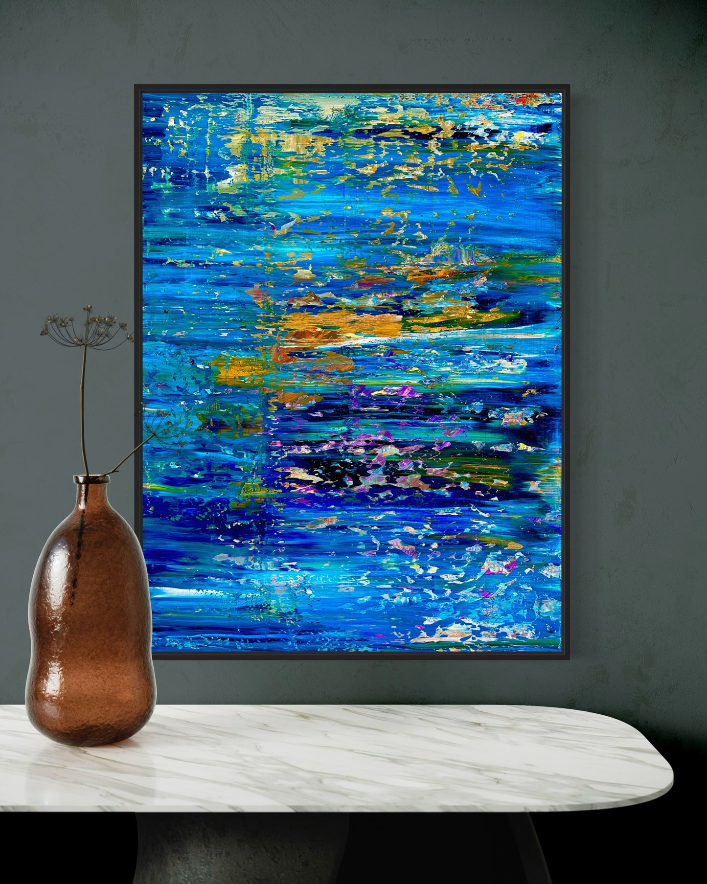 WATER REFLECTION, OIL, 30" x 40"