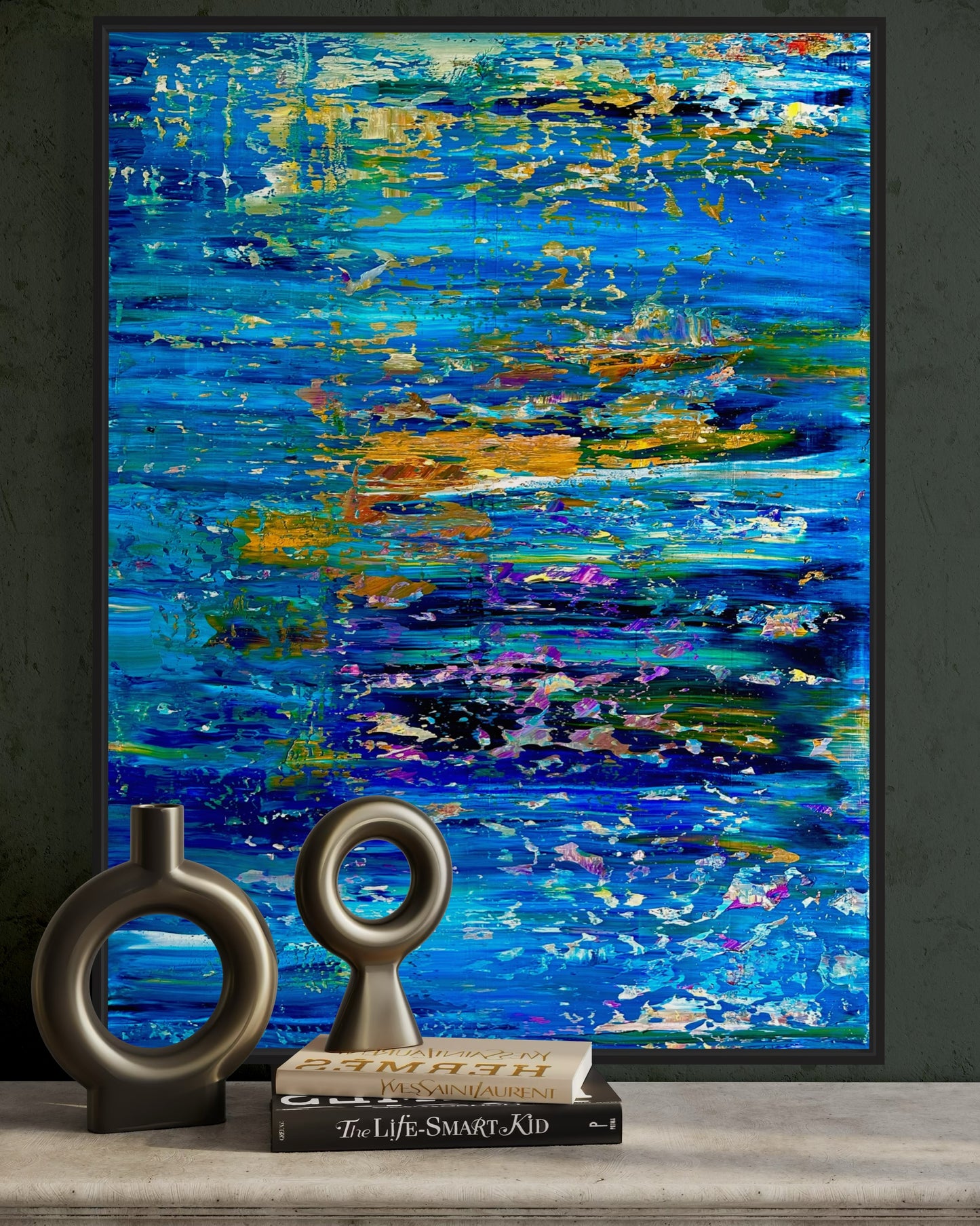 WATER REFLECTION, OIL, 30" x 40"