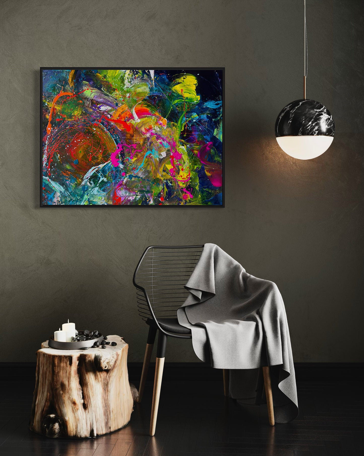 Spaced Out, Acrylic, 40" x 30"