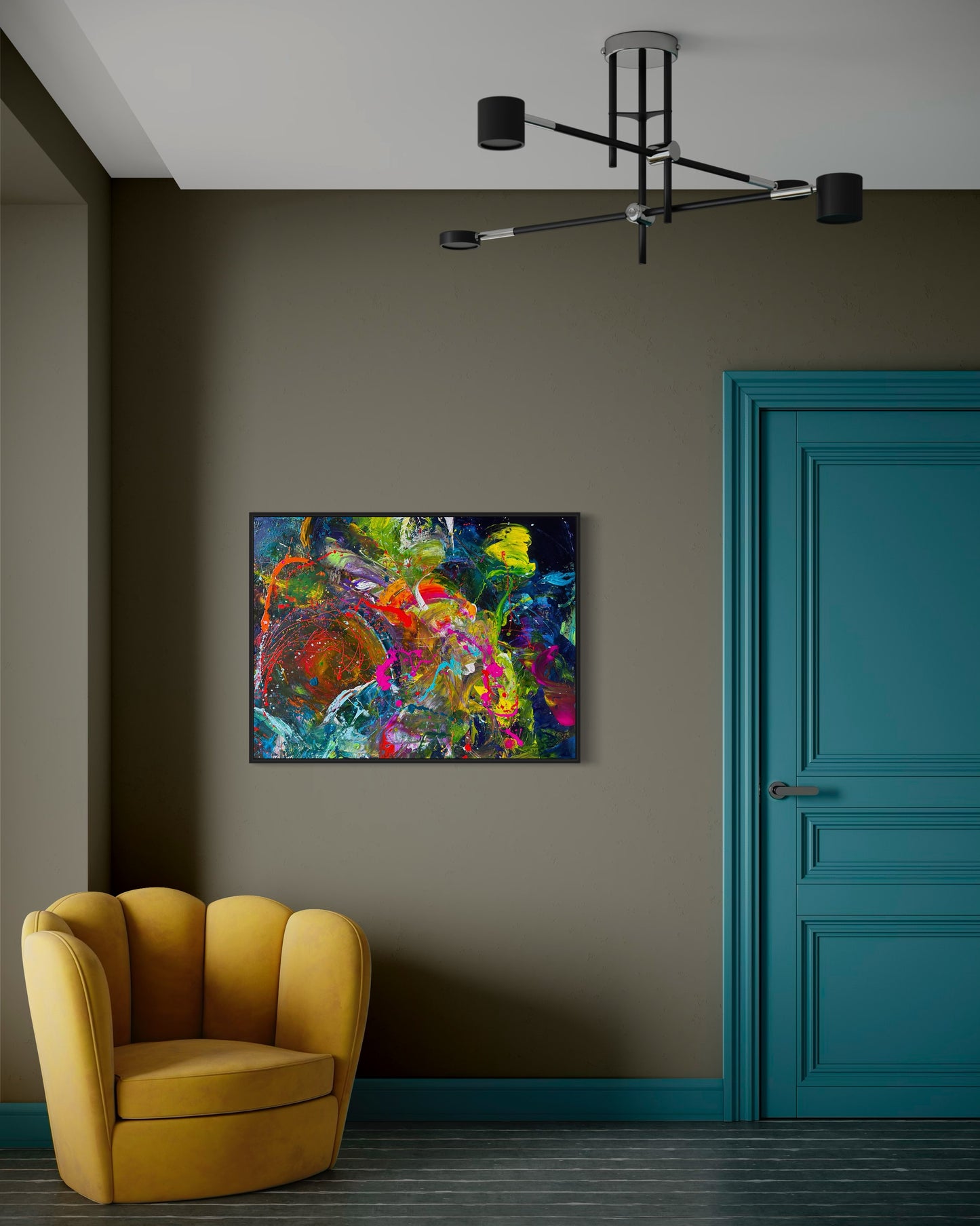 Spaced Out, Acrylic, 40" x 30"