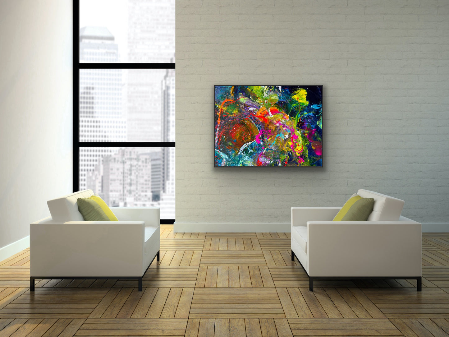 Spaced Out, Acrylic, 40" x 30"