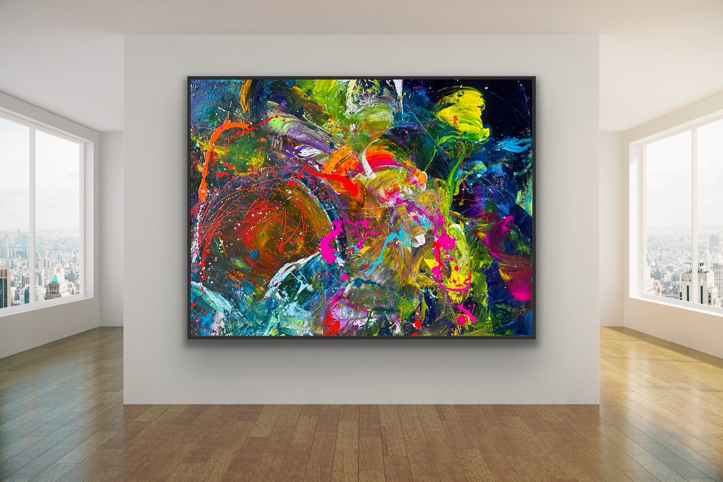 Spaced Out, Acrylic, 40" x 30"