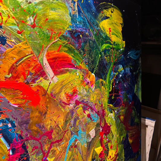 Spaced Out, Acrylic, 40" x 30"