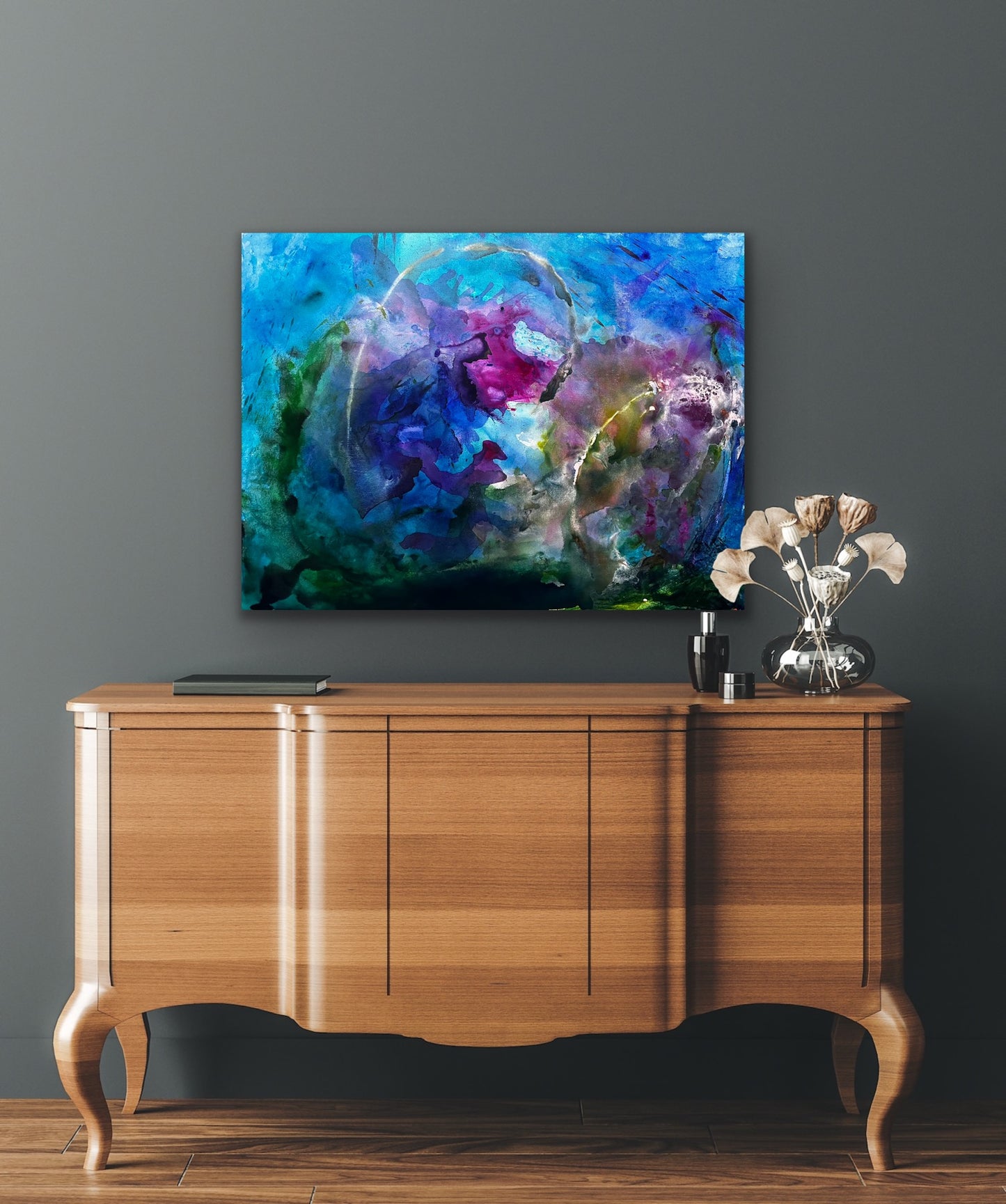 Deep Sea Meanders, Acrylic, 36" x 48"