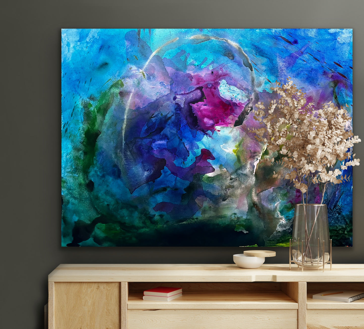 Deep Sea Meanders, Acrylic, 36" x 48"