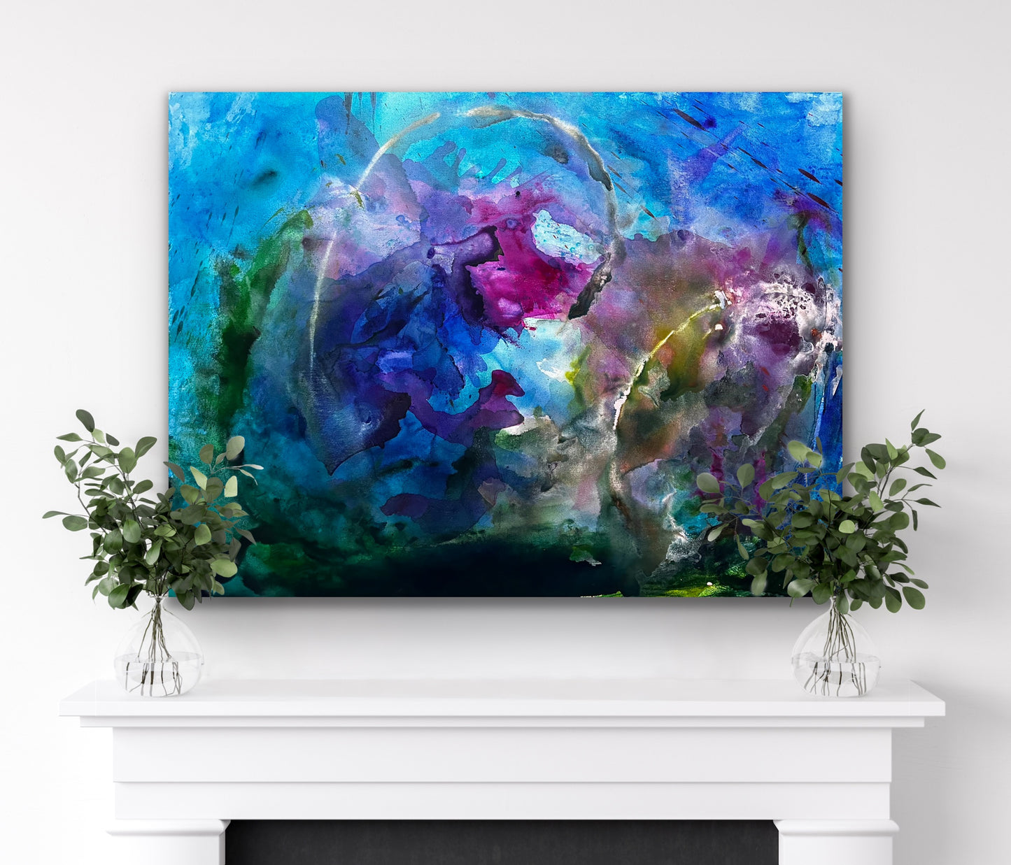 Deep Sea Meanders, Acrylic, 36" x 48"