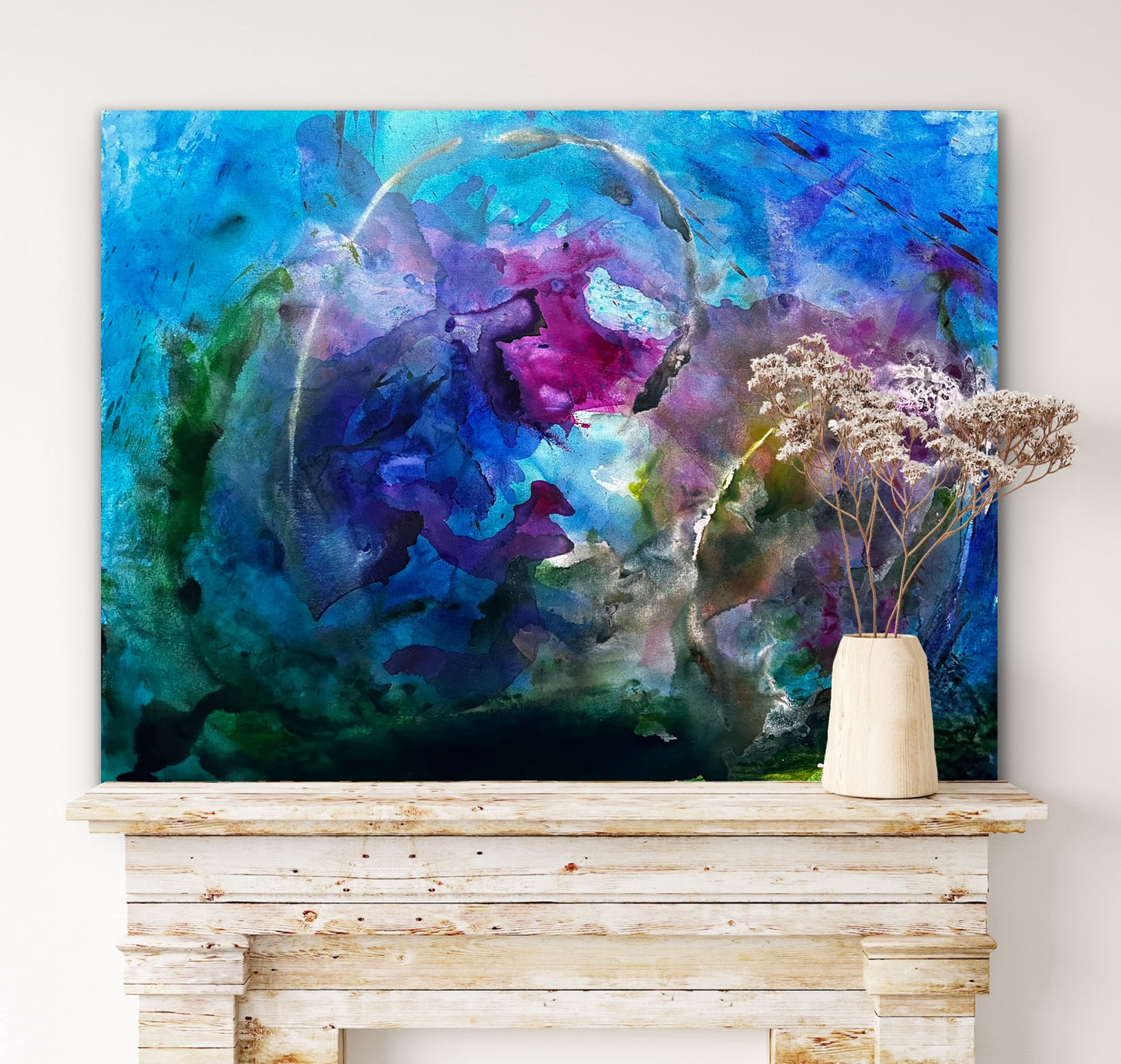 Deep Sea Meanders, Acrylic, 36" x 48"