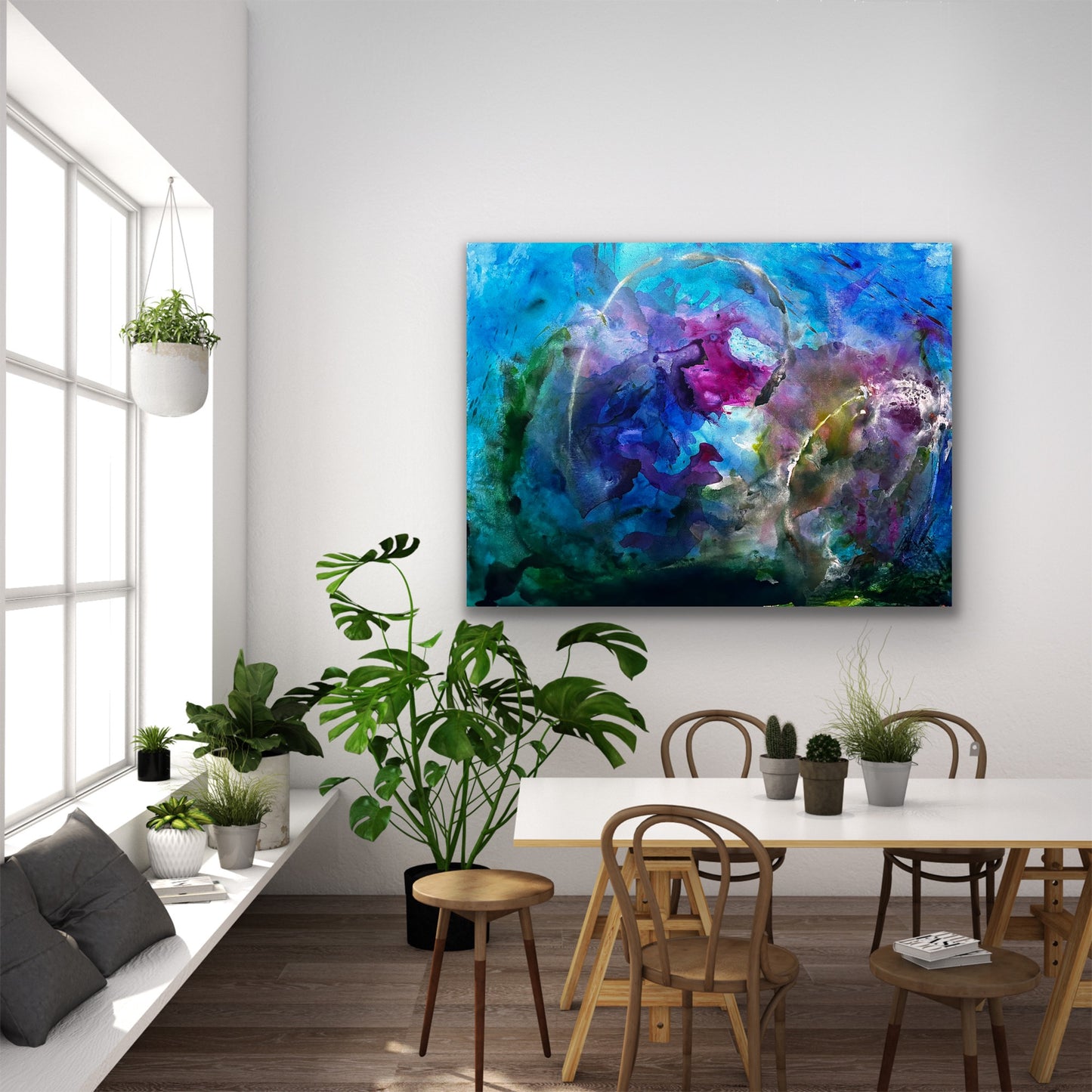 Deep Sea Meanders, Acrylic, 36" x 48"
