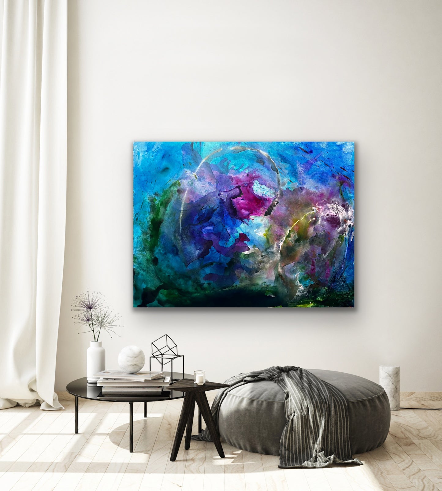 Deep Sea Meanders, Acrylic, 36" x 48"