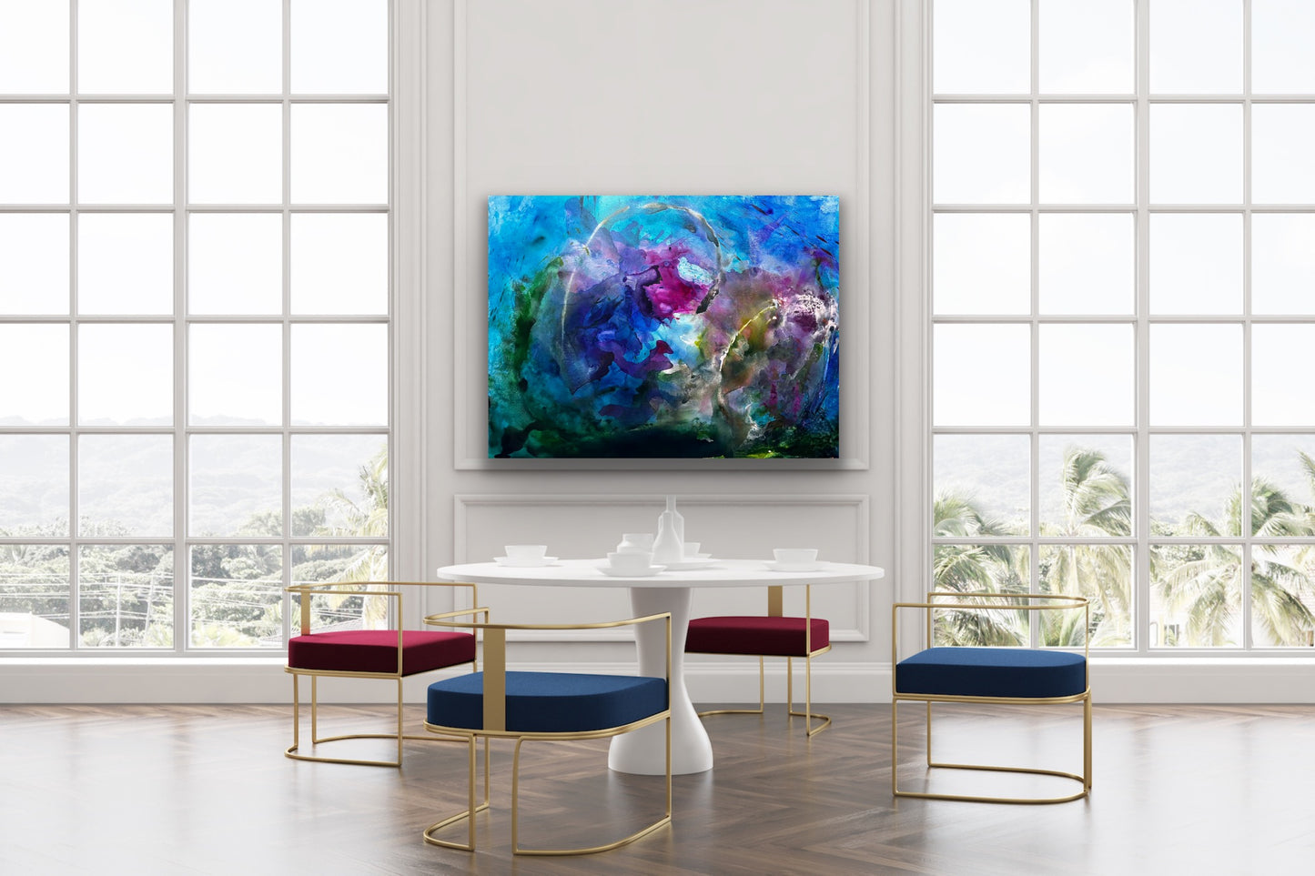 Deep Sea Meanders, Acrylic, 36" x 48"