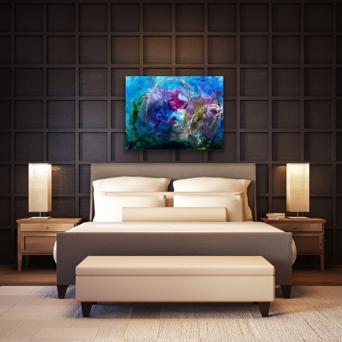 Deep Sea Meanders, Acrylic, 36" x 48"