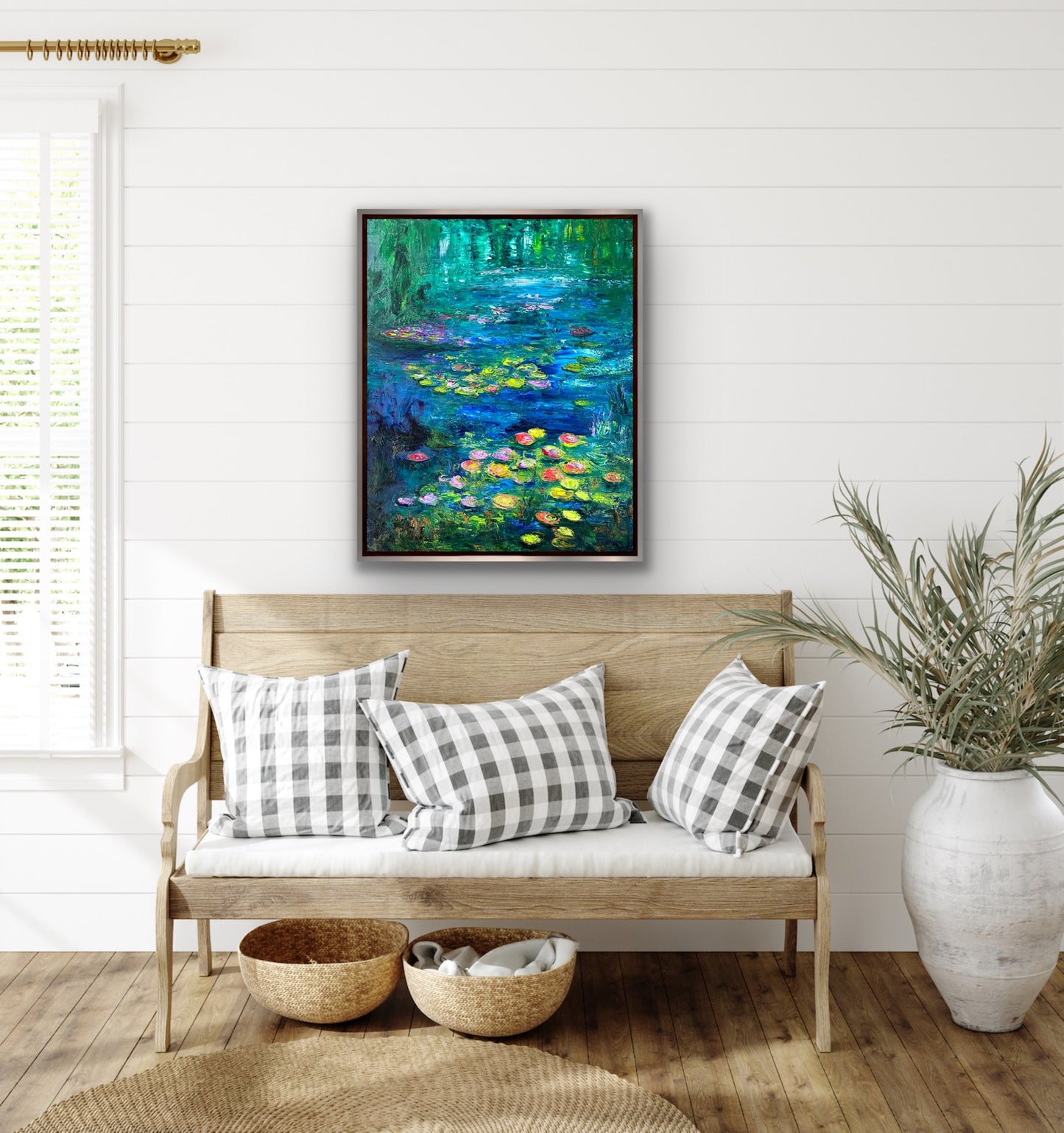 Water Lily Refuge, OIL, 30" x 24"