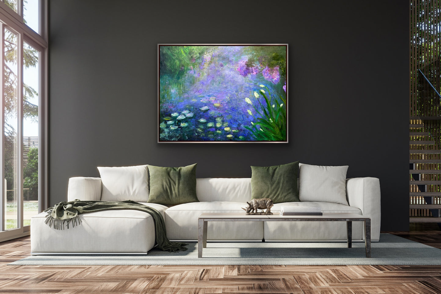Water Lily Mist, OIL, 36" x 48"