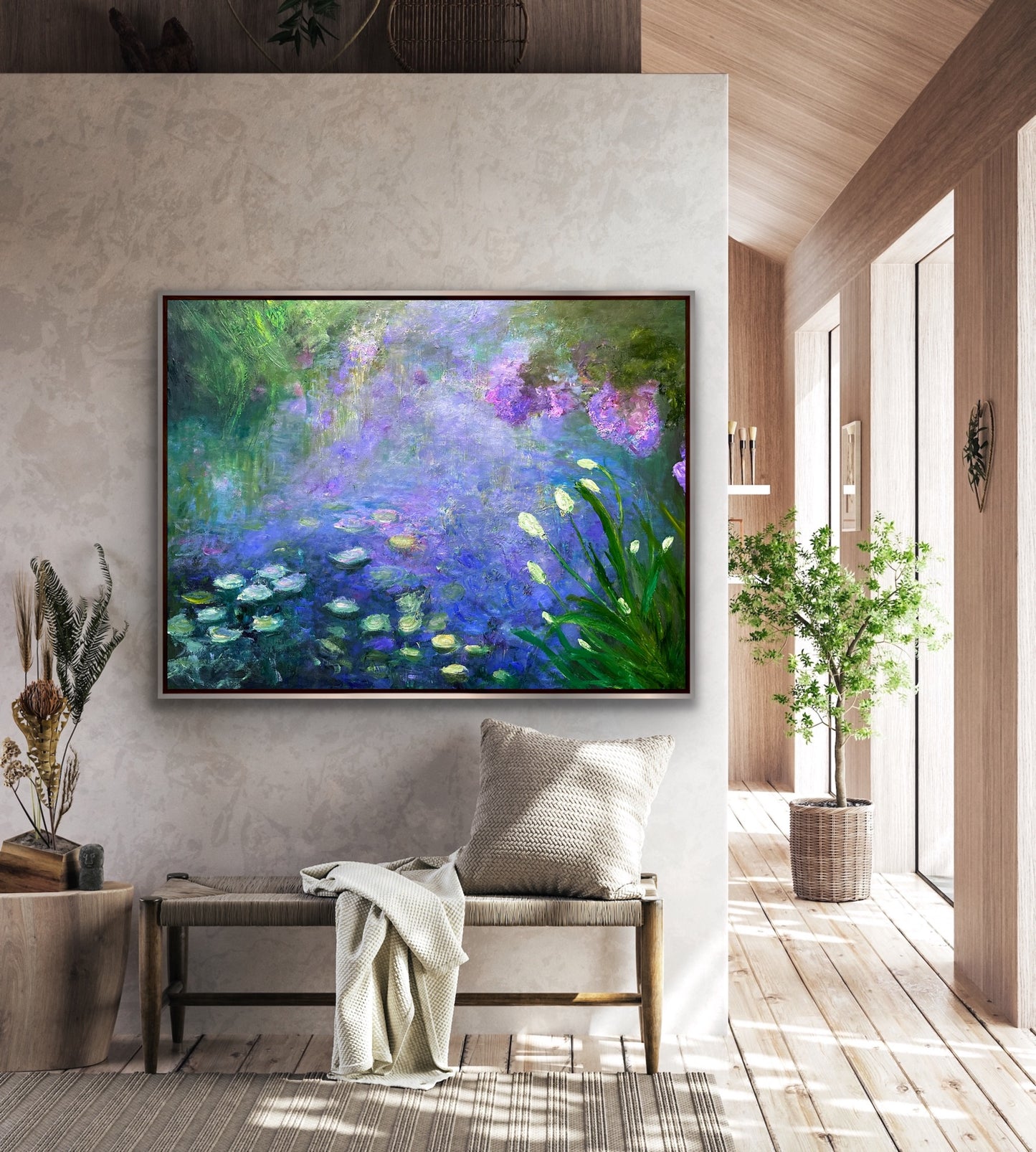 Water Lily Mist, OIL, 36" x 48"