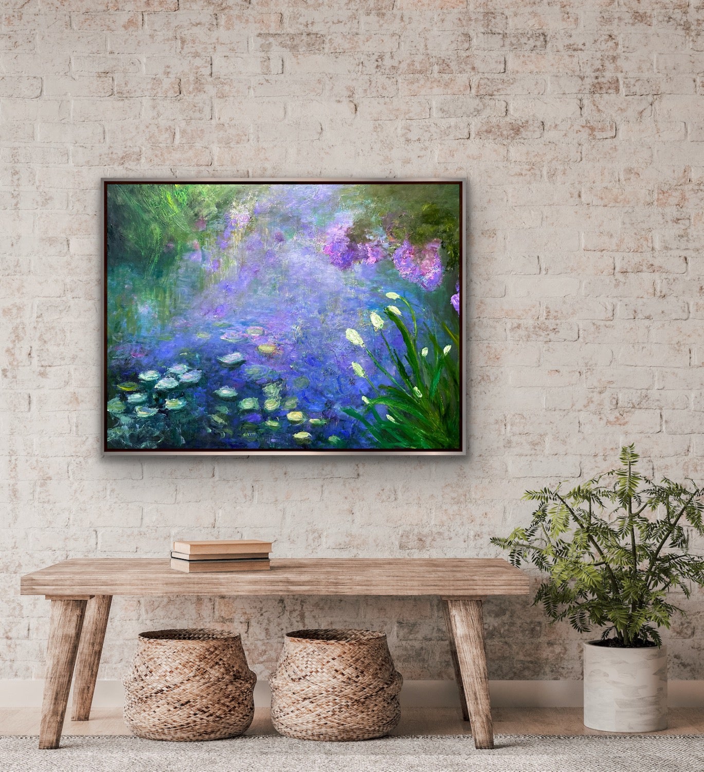 Water Lily Mist, OIL, 36" x 48"