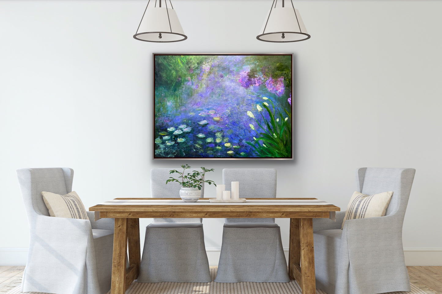 Water Lily Mist, OIL, 36" x 48"