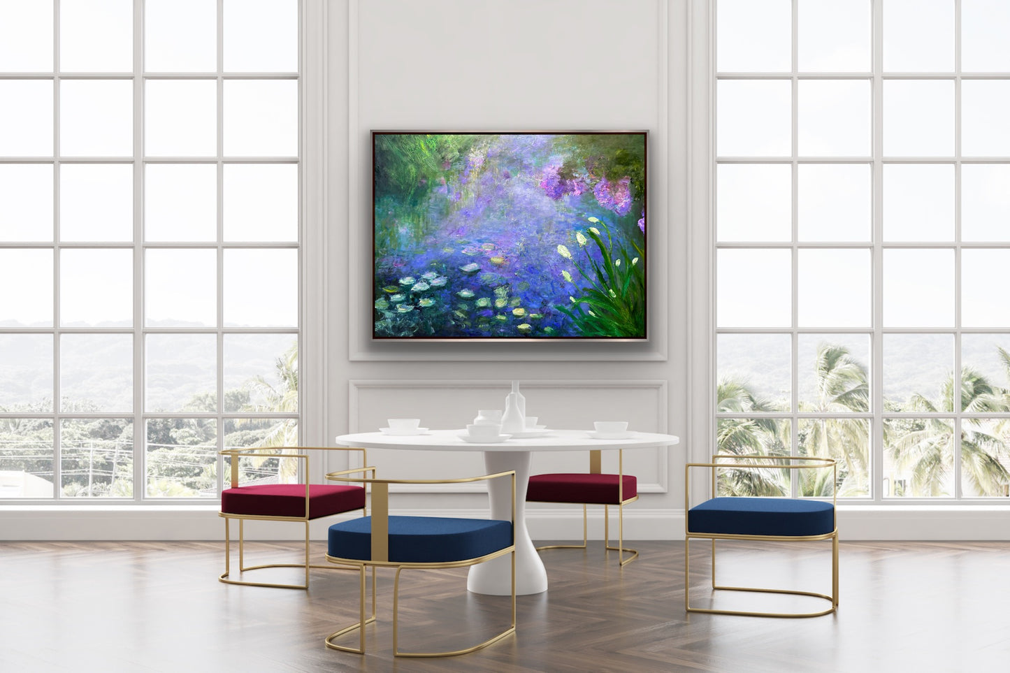 Water Lily Mist, OIL, 36" x 48"