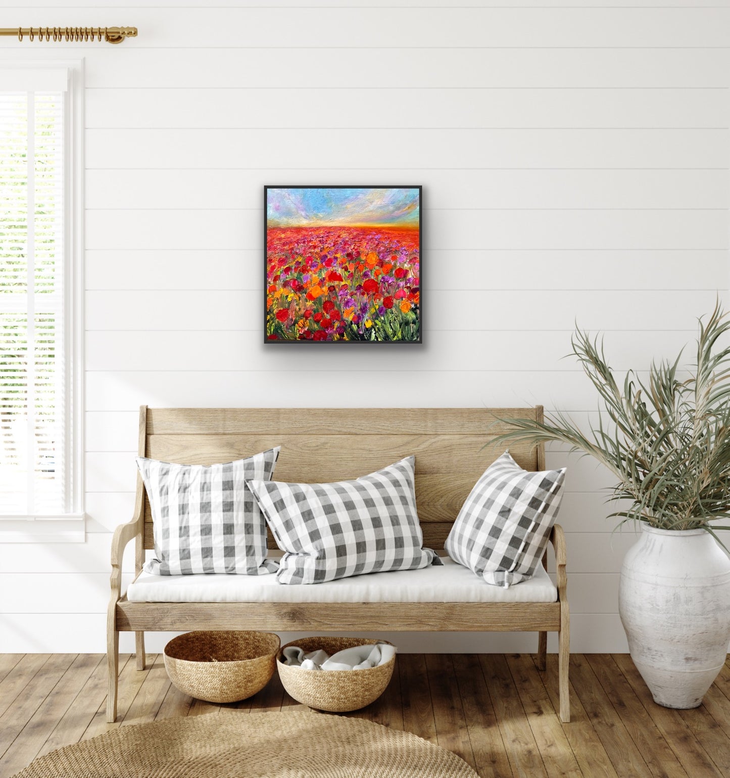 Poppy Field, OIL, 20" x 20"