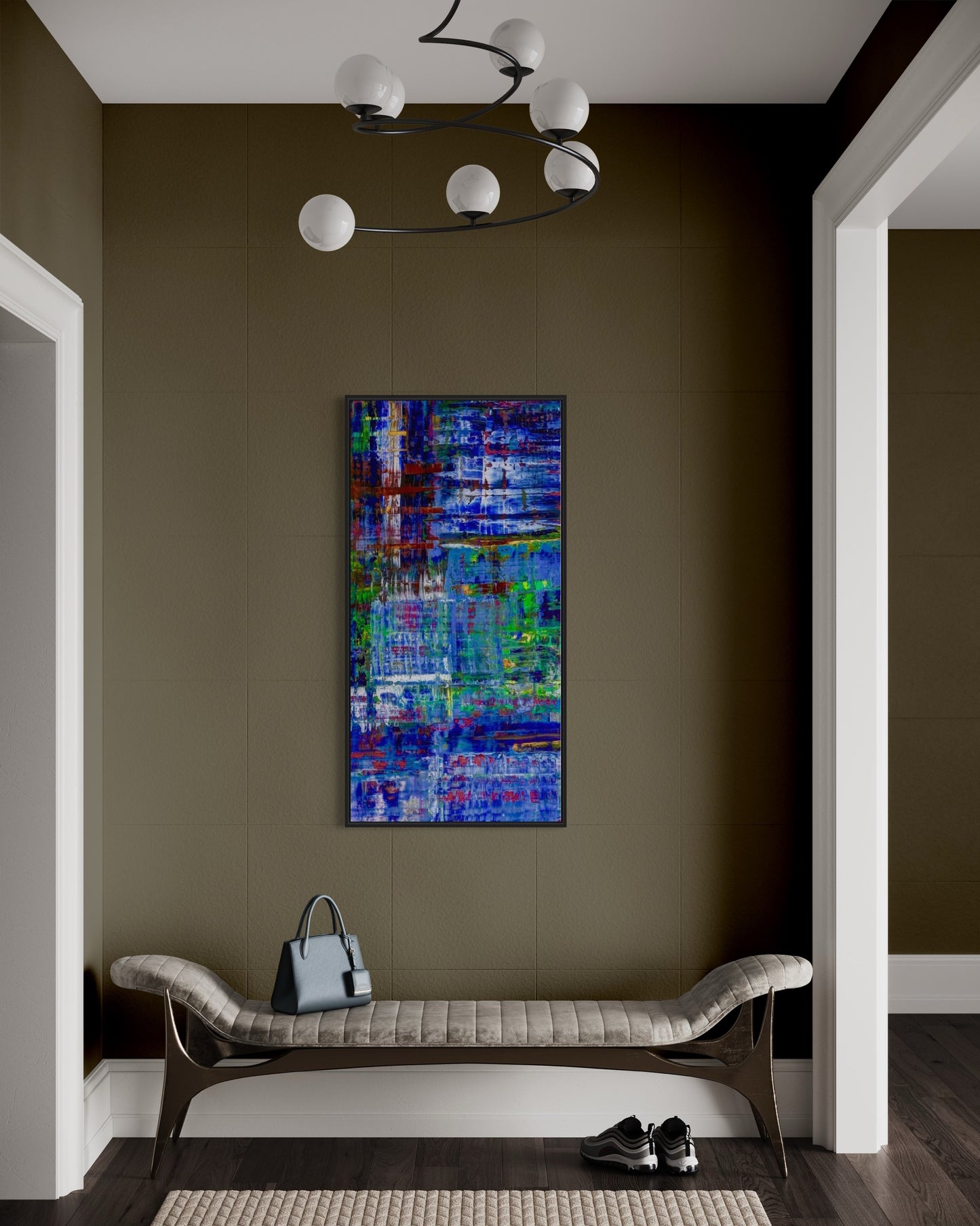 Bleu, OIL, 24" x 48"