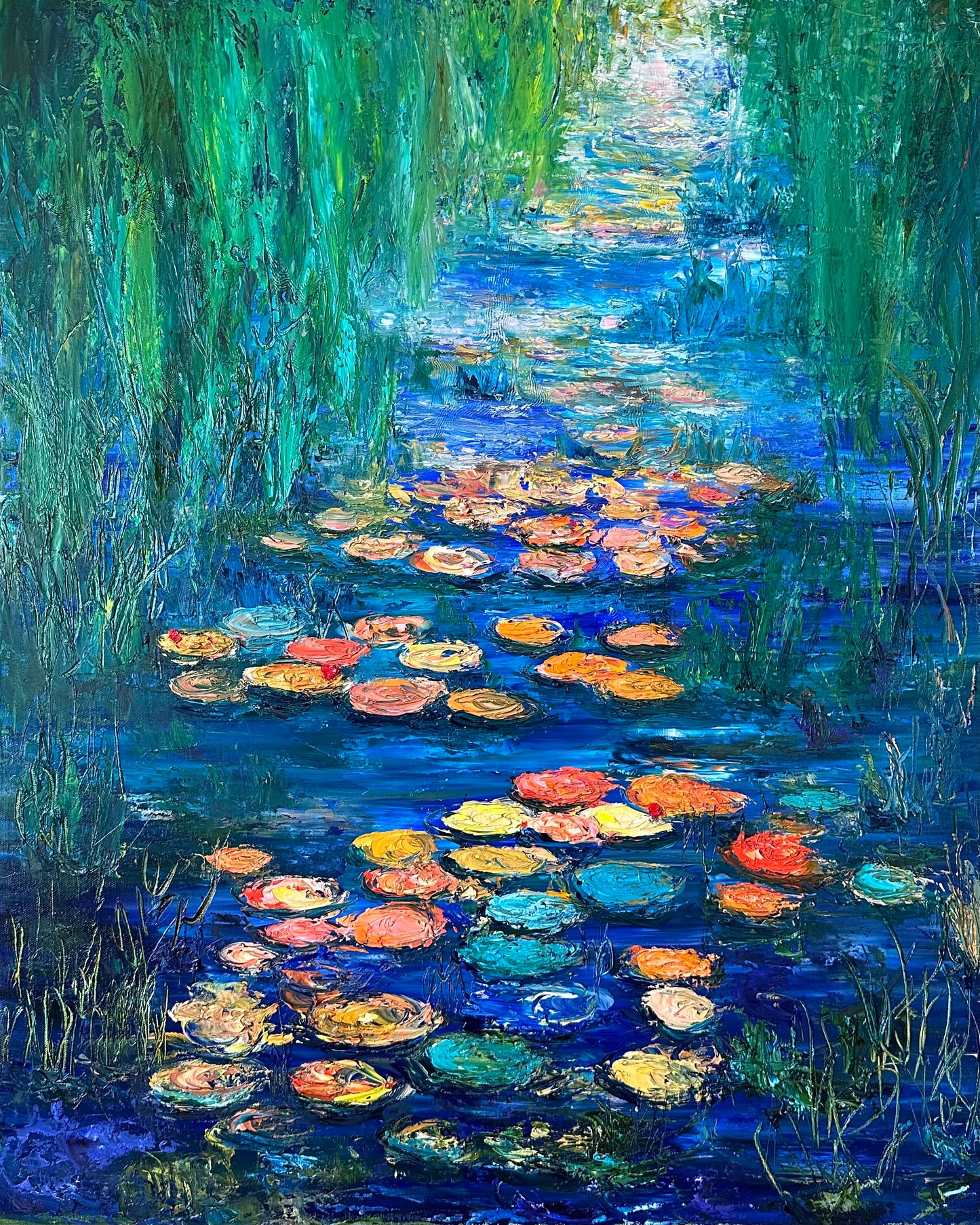 Water Lilies, OIL, 30" x 24"