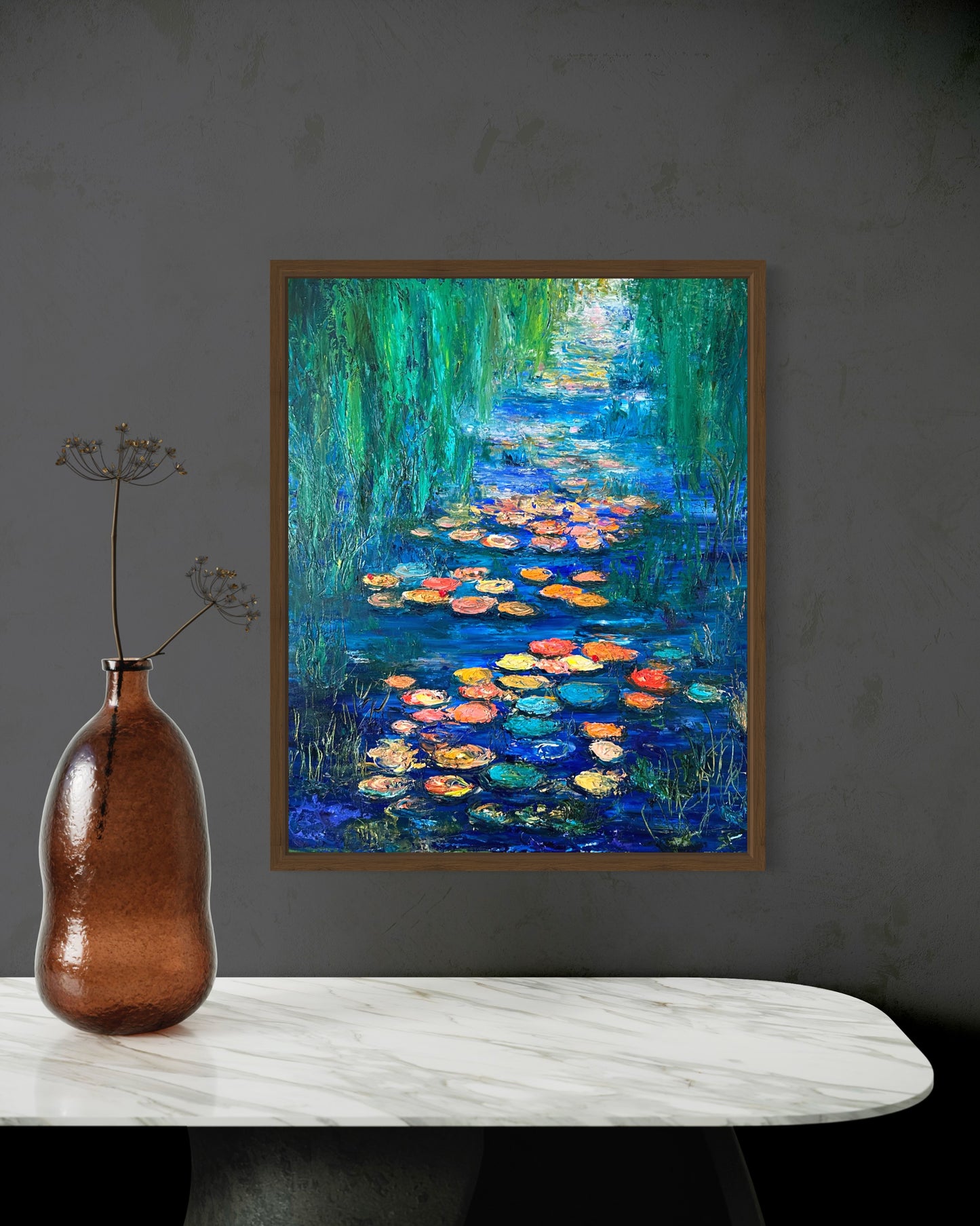 Water Lilies, OIL, 30" x 24"
