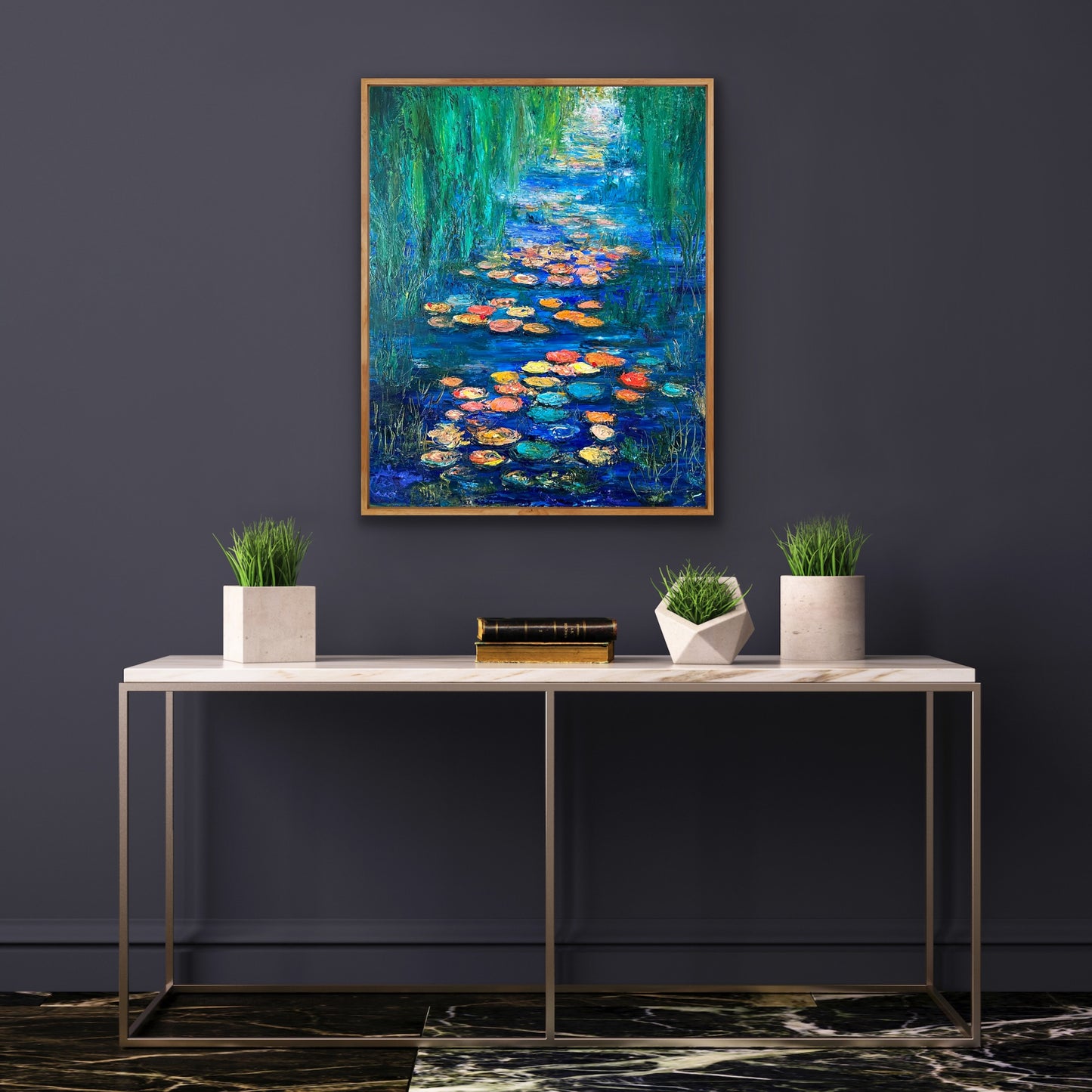 Water Lilies, OIL, 30" x 24"