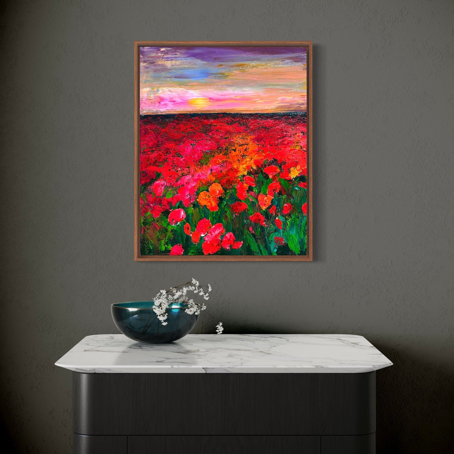Coquelicots, ACRYLIC, 20" x 16"Featured in the SHEIN/MOTF Maria-Victoria Checa 2024 Summer Collection.