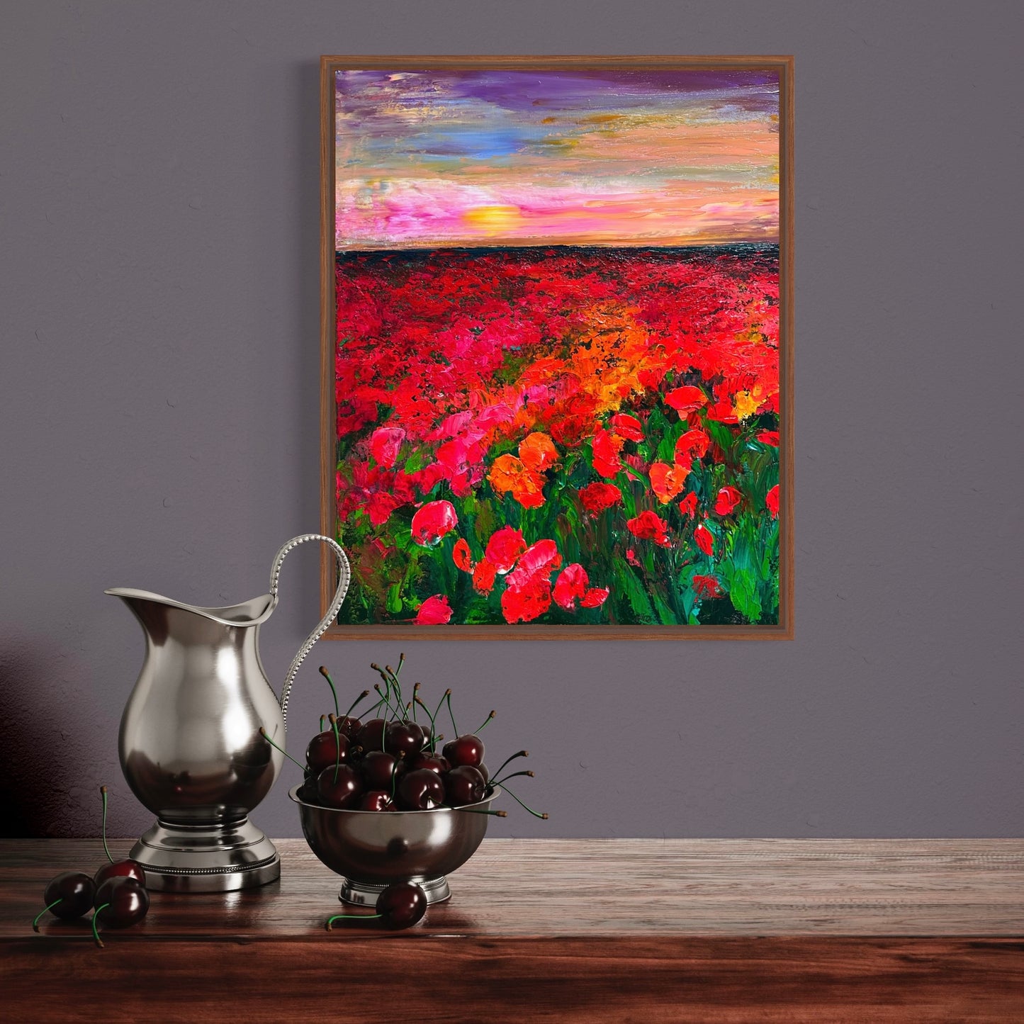 Coquelicots, ACRYLIC, 20" x 16"Featured in the SHEIN/MOTF Maria-Victoria Checa 2024 Summer Collection.