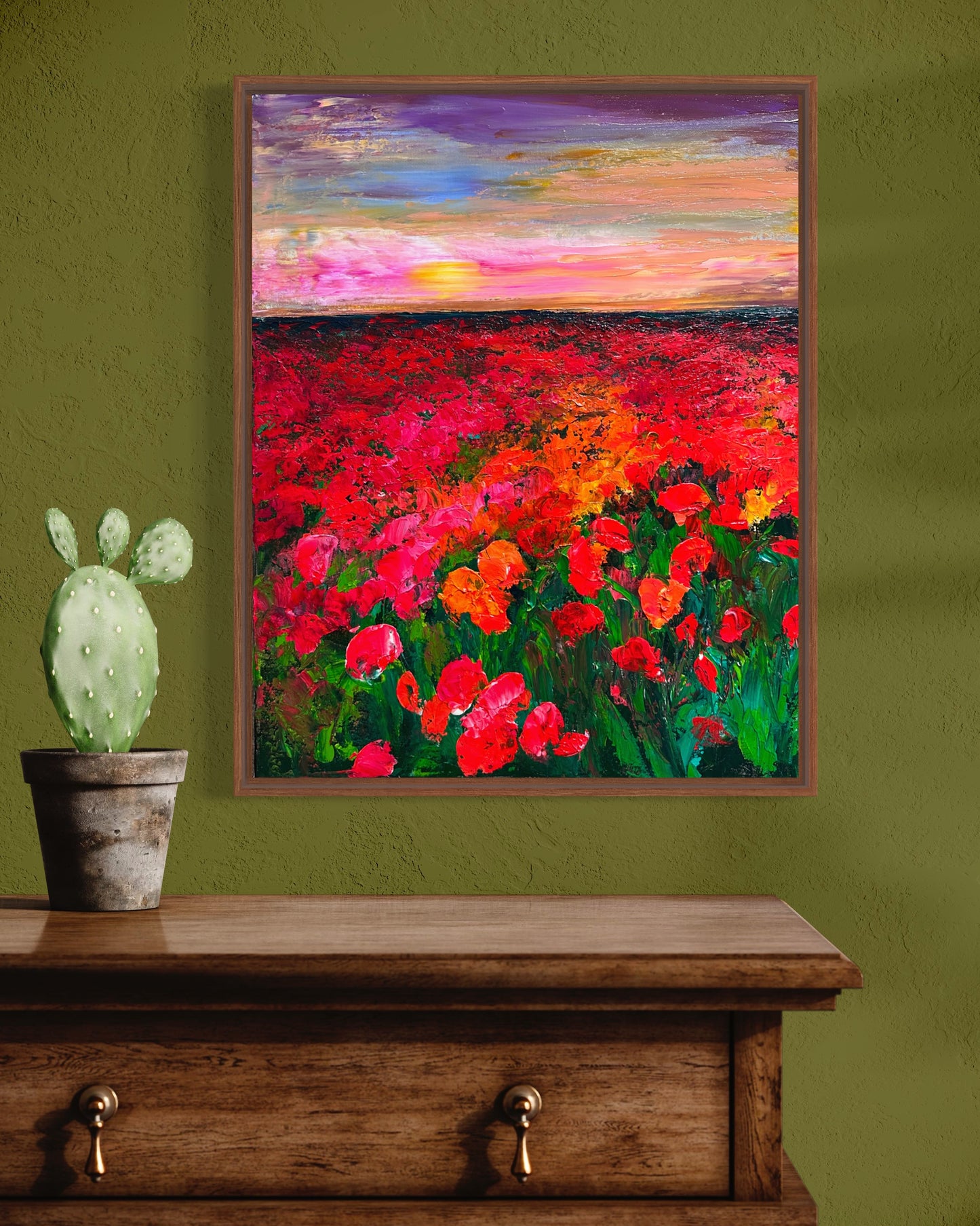 Coquelicots, ACRYLIC, 20" x 16"Featured in the SHEIN/MOTF Maria-Victoria Checa 2024 Summer Collection.