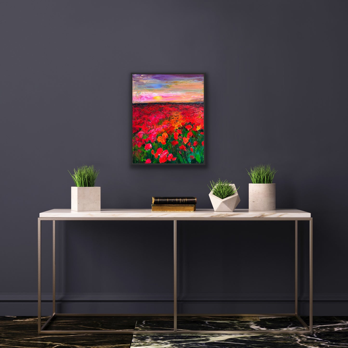 Coquelicots, ACRYLIC, 20" x 16"Featured in the SHEIN/MOTF Maria-Victoria Checa 2024 Summer Collection.