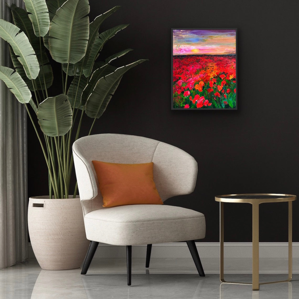 Coquelicots, ACRYLIC, 20" x 16"Featured in the SHEIN/MOTF Maria-Victoria Checa 2024 Summer Collection.