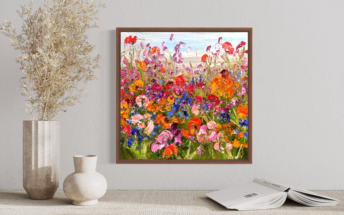 Fleurs Sauvages, OIL, 16" x 16"