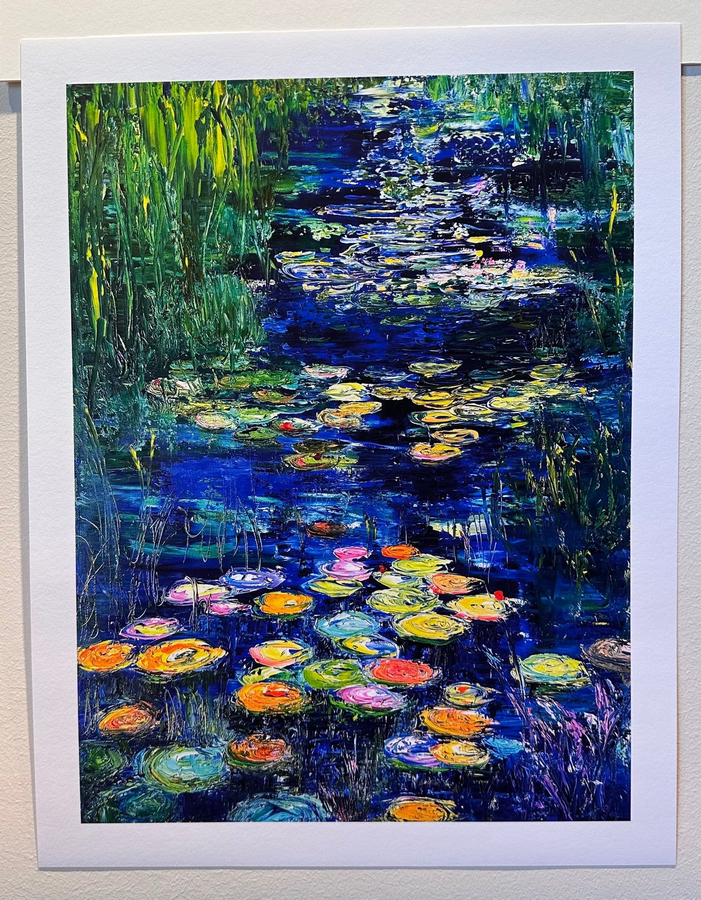 Blue Lily River Print