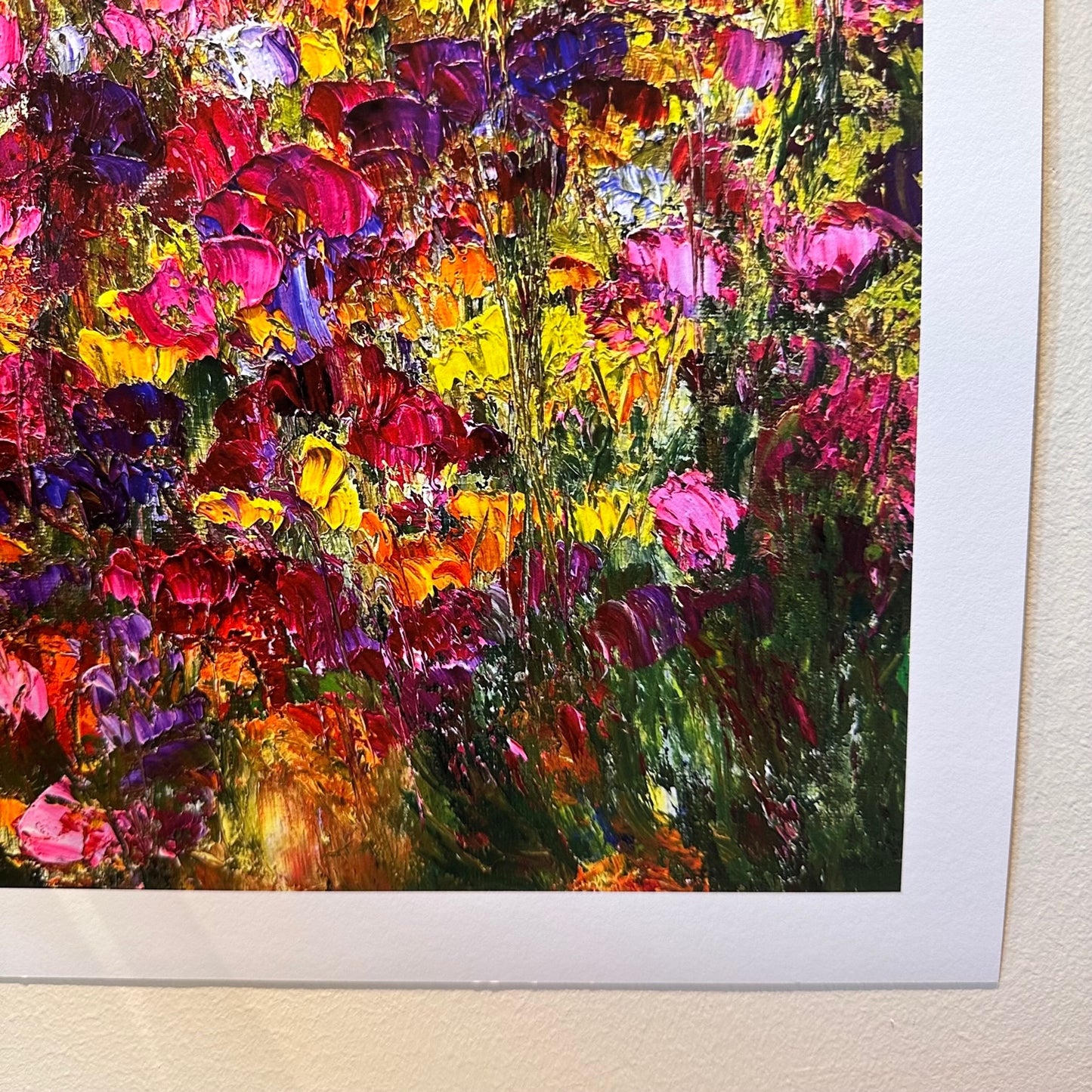 Flower Folie Print, 12" x 12"
