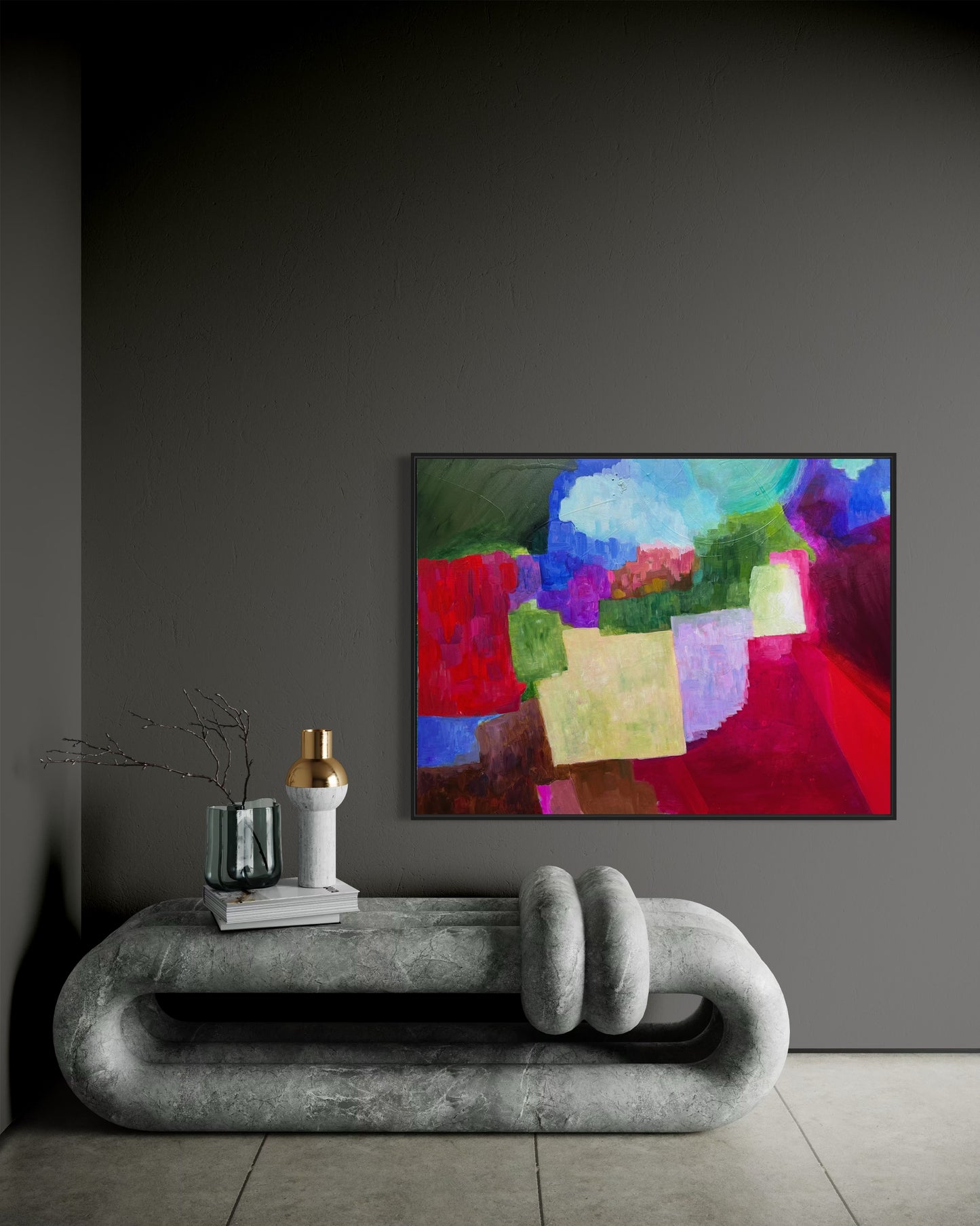 THE VILLAGE, Acrylic, 36" x 48"