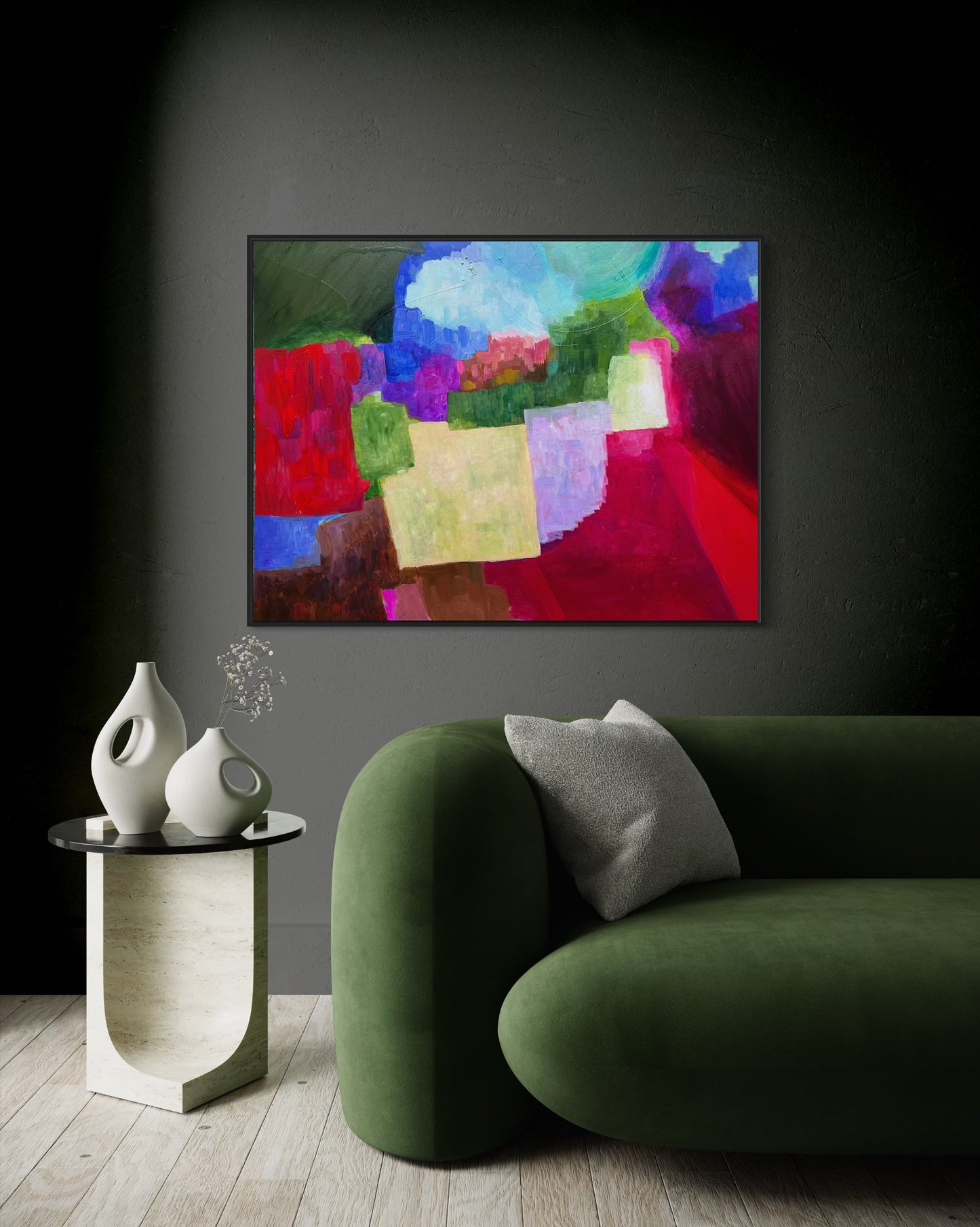 THE VILLAGE, Acrylic, 36" x 48"