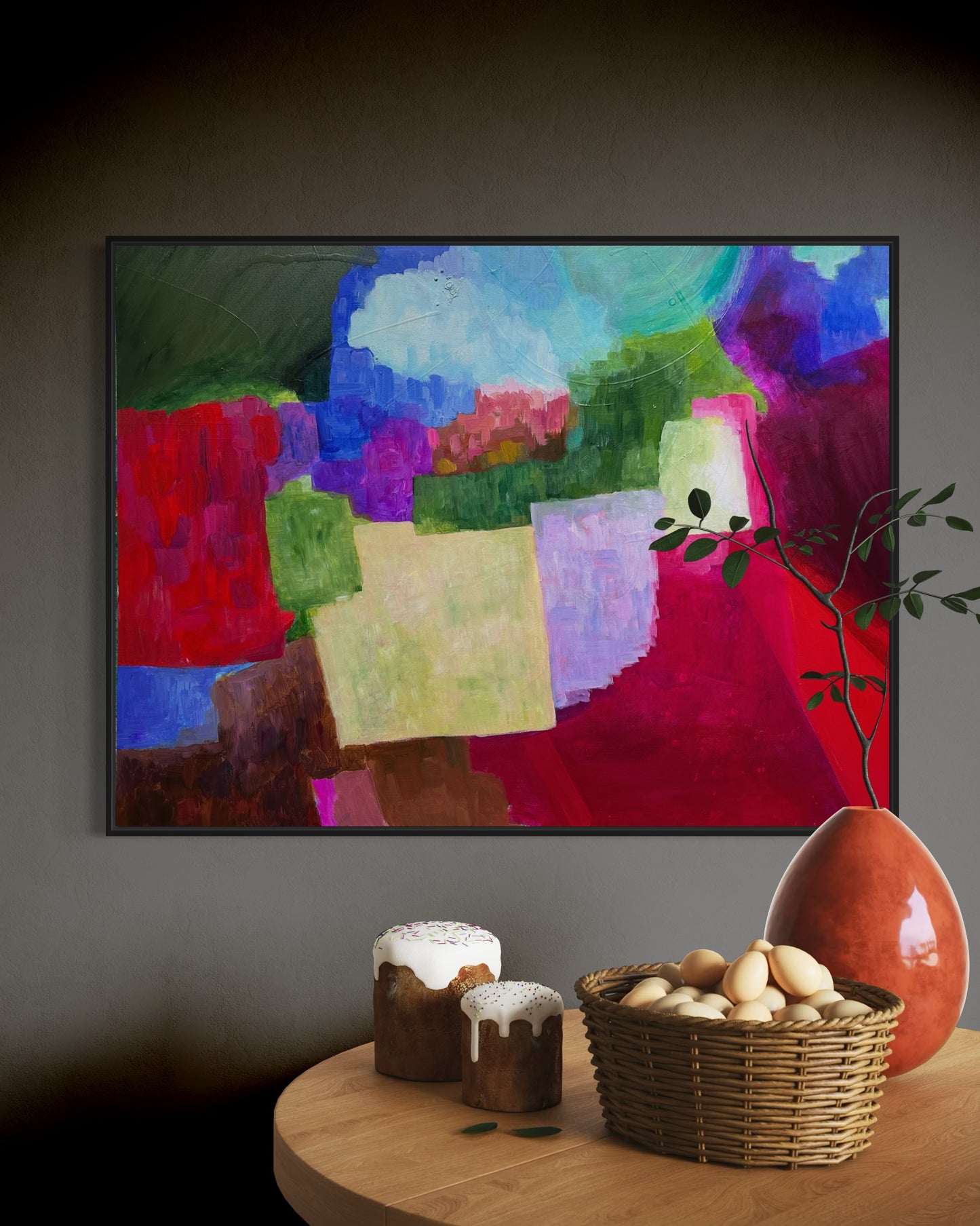 THE VILLAGE, Acrylic, 36" x 48"