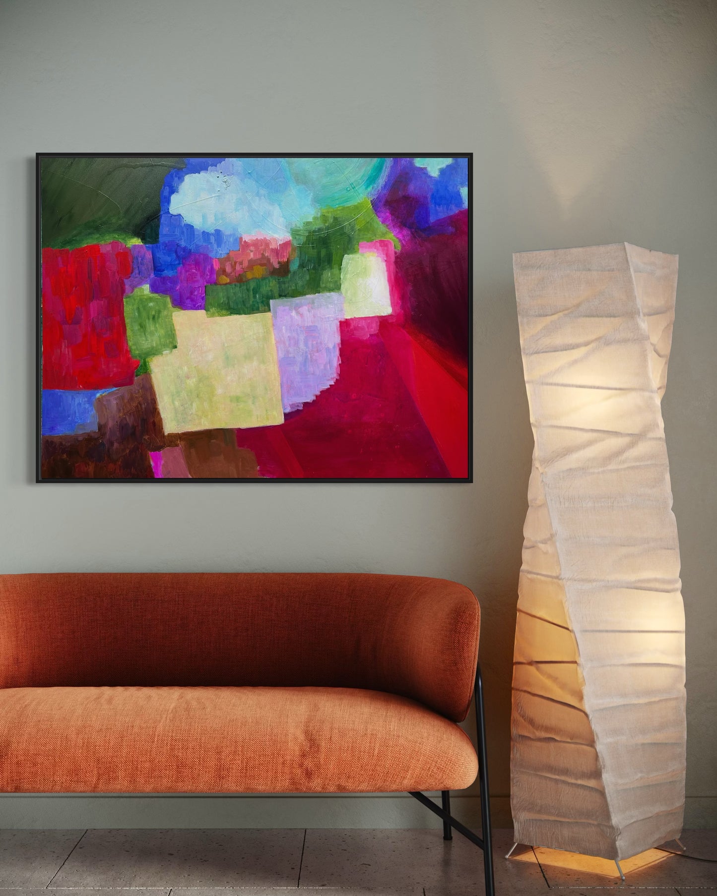 THE VILLAGE, Acrylic, 36" x 48"