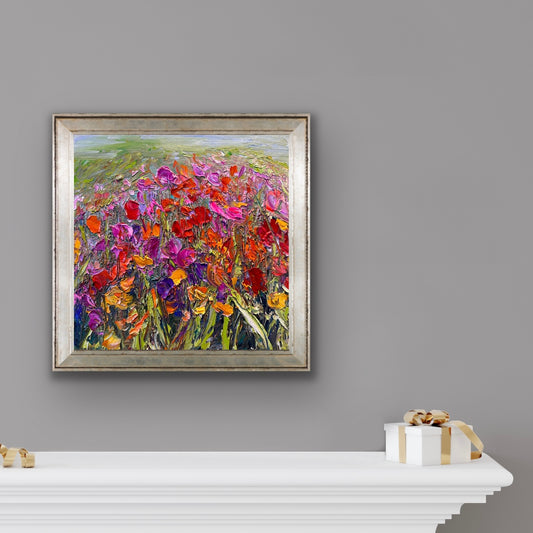 Flowers Flowers, OIL, 12" x 12"