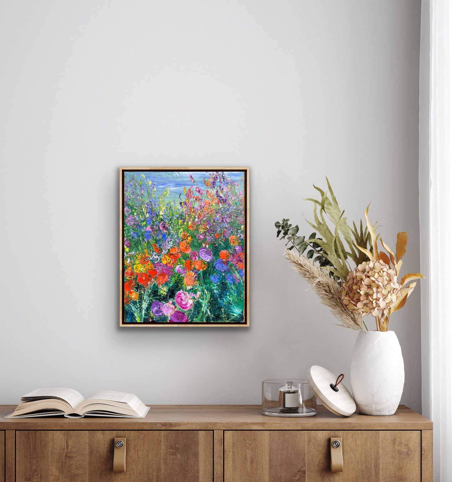 Wild Flowers By The Sea, OIL, 16" x 20"